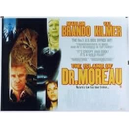 ISLAND OF DR. MOREAU 1996 Marlon Brando UK QUAD POSTER
