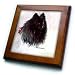 Black Pomeranian - 8x8 Framed Tile