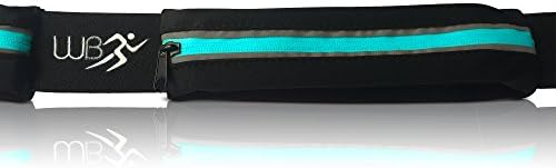 Running Fanny Pack for iPhone 6 Plus. Waterproof Reflective iFitness Fuel Belt. Runner Waist Pack of Premium Quality with Dual Waterproof Pouches By WhizzBoss - Zero Bounce, Comfortable & Reflective