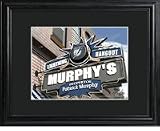Tampa Bay Lightning Personalized NHL Pub Print with Wood Frame