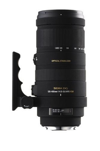 Sigma 120-400mm f/4.5-5.6 AF APO DG OS HSM Telephoto Zoom Lens for Nikon Digital SLR Cameras