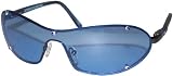 Porn Star Optics WRAPPERS DELIGHT Gunmetal Crystal Blue Sunglasses with Blue Polycarbonate Lenses