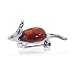 Jewelry : Blaze Amber Rat Pin Genuine .925 Sterling Silver Brooch