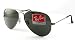 Ray Ban Aviator Large Metal Sunglasses RB3025 004/58 Gunmetal/Crystal Green Polarized 58mm