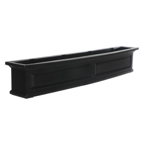 Mayne Inc. 4832 Nantucket Rectangular Window Box Planter Color: Black