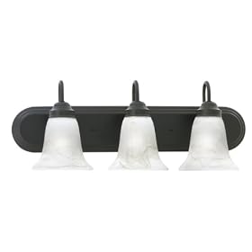 Thomas Lighting Sl7583-63 Homestead Transitionally Styled Three-Light Bath Fixture, Painted Bronze