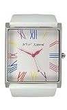 Betsey Johnson Women's Candy Brights Collection White Patent Strap Watch #BJ2113