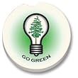 Go Green, Recycle Car Coaster, Single