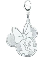 Sterling Silver Disney Minnie Mouse Charm Jewelry 29mm