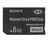 SONY Memory Stick PRO Duo Mark2 8 GB memory card - PSP Accessories