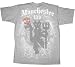FC Football Club Manchester United Devil Crest Silver T-shirt Tee