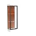 Waddell 91LFTC-BZ-FW Edge 24 x 76 x 20 in. Frosty White Base Lighted Floor Display Case with 2 ft. Hinged Door & 6 in. Base44; Terra Cotta Back - Dark Bronze