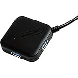 Sabrent 4 Port Portable USB 3.0 Hub (9.5" cable) for Ultra Book, MacBook Air, Windows 8 Tablet PC (HB-SGAR)