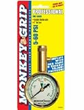 TIRE GAUGE -- DIAL W/BLEEDER VALVE -- 5-60 PSI