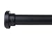 Meriville 1-inch Diameter Metal Spring Tension Rod, Adjustable Length 18-inch to 30-inch, Black