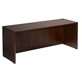 Boss 66 inch W by 30 inch D Desk Shell, Mahagony