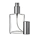 Riverrun Perfume Atomizer, Glass Bottle, Silver Sprayer 60ml 2 oz