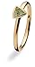 SPINNING Jewelry Damenring Gold 8KT *TRILLION* Peridot