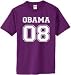 S.Horizon-OBAMA 08 (athletic) T-Shirt~Purple~Adult-SM