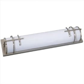 New Fluorescent Curved Flush Mount in Brushed Nickel by Thomas Lighting