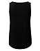 JJ Perfection Women's Woven Zipper Neckline Tank Top