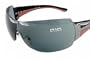 PRADA SPR54G 5AV-1A1 GUNMETAL RIMLESS SHIELD SUNGLASSES