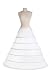 New 6 Hoop Bridal Drawstring Petticoat Crinoline Wedding Gown Slip