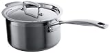 from Le Creuset Le Creuset 3-Ply Stainless Steel 14 cm Saucepan with Lid Model 962009141