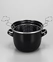 Pommes-Frites-Topf 24cm emailliert, schwarz