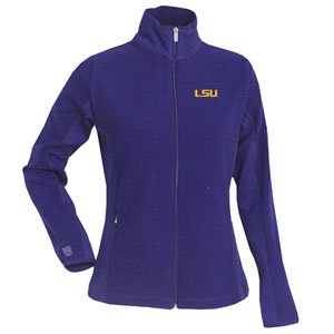 NCAA Women's Louisiana State Fightin Tigers Sleet Polar Fleece (Dark Purple, Large)