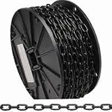 Campbell 0720477 Decorator Chain on Reel, Black Polycoated Finish, #4 Trade, 0.120