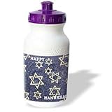 Florene Jewish Theme - Hanukkah Stars II - Water Bottles
