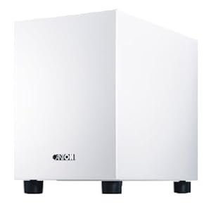 Canton's AS 225 SC down-firing powered subwoofer, white