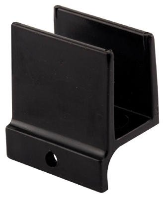Slide-co 194340 Plastic Shower Door Bottom Guide 1-3/16x1/2 - Black