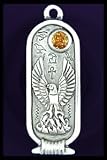 Egyptian Zodiac Cartouche - Phoenix (Jun 25 - Jul 24) on a 30 Black Cord