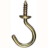 National #N119-693 1-1/4 Brass Cup Hook