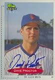 Dave Proctor, St. Lucie Mets - Mets Affiliate Autographed Card