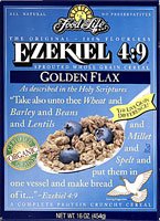 sprouted bread ezekiel Discount Food For Life Ezekiel 4:9 Sprouted Grain Cereal Golden Flax -- 16 oz Each