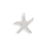 Cleversilver's Crystal Starfish Fashion Slide