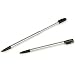 Aluminum Retractable Metal PDA Replacement) Stylus for NINTENDO DS (NDS) w/ Black Tip