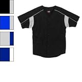 Champion Full Button Baseball Jersey Tee - T-Shirt
