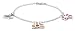 Jo for Girls Silver Children's Bracelet with Enamel Flower, Star & Bee Charms