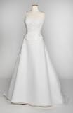 Ivory Organza Wedding Gown with Lace Bodice