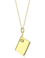Charmed Circle 18k Goldplate Envelope Charm Pendant Necklace