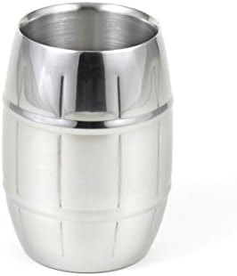 StainlessLUX73298 Brilliant Double-Walled Stainless Steel Barrel Tumbler - Irregular with Minor Costmetic Interior Dents/Scatches