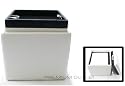Tandem White - Ottoman Cube Tray Storage Plus Bonus Ottoman Set