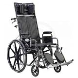 Drive Sentra Full Reclining Wheelchair 16 Seat Width, Detachable Desk Arms