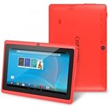 Chromo Inc&reg; 7" 4GB Capacitive Touchscreen Tablet - Runs Google Android 4.4 - Features Front & Rear Cameras, 1024x600 Resolution, Support for 3D Games & Rechargeable 2800mAh Battery - Red