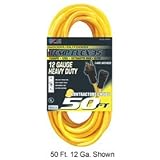 100 Ft. Three Conductor Yellow Temp-Flex Cord, 10/3 Ga. Sjwt-A, 300v, 15a