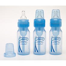 Dr. Brown's BPA FREE Blue Baby Bottles 4oz - 3 Pk